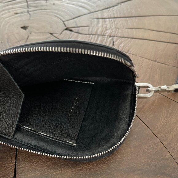 Rick Owens - Black Embroidered Quilted Neck Card Wallet SS21 Phlegethon - Picture 7 of 13